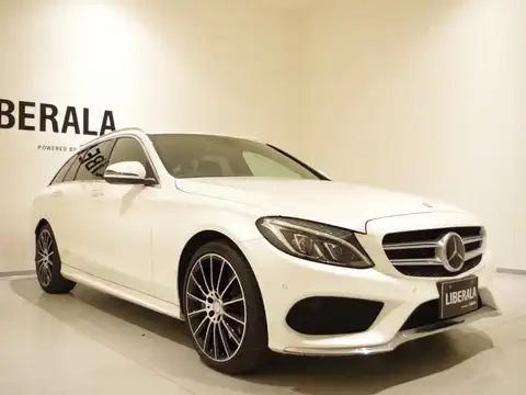 カタログ画像：Ｃクラスステーションワゴン （C-CLASS STATIONWAGON） Ｃ２５０ ステーションワゴン スポーツ 2015年9月 RBA-205245 2000cc ダイヤモンドホワイト（Ｍ） 燃費15.4km / l メイン（その他）