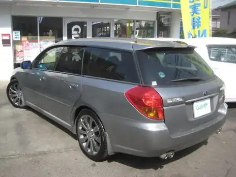 カタログ画像：レガシィツーリングワゴン （LEGACY TOURING WAGON） ３．０ＲスペックＢ 2005年5月 CBA-BPE 3000cc アーバングレー・メタリック 燃費9.8km / l バック