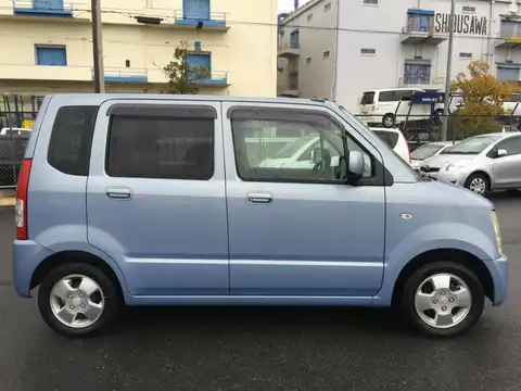 カタログ画像：ワゴンＲ （WAGON R） ＦＸ 2004年6月 CBA-MH21S 660cc レイクブルーメタリック 燃費23.5km / l 外装