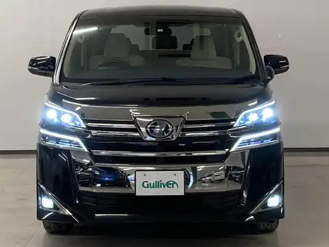 カタログ画像：ヴェルファイア （VELLFIRE） ２．５Ｘ 2018年1月 DBA-AGH35W 2500cc ブラック 燃費12.4km / l フロント