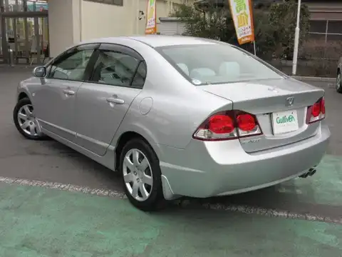 カタログ画像：シビック （CIVIC） １．８Ｇ 2008年9月 DBA-FD1 1800cc アラバスターシルバー・メタリック 燃費17.0km / l バック