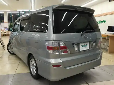 カタログ画像：アルファードハイブリッド （ALPHARD HYBRID） Ｇエディション 2006年6月 DAA-ATH10W 2400cc ライトオリーブマイカメタリック 燃費17.2km / l バック