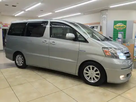 カタログ画像：アルファードハイブリッド （ALPHARD HYBRID） Ｇエディション 2005年4月 CAA-ATH10W 2400cc ライトオリーブマイカメタリック 燃費17.2km / l 外装