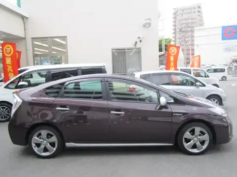 カタログ画像：プリウス （PRIUS） Ｓツーリングセレクション・マイコーデ 2012年10月 DAA-ZVW30 1800cc ディープアメジストマイカメタリックorライトパープルマイカメタリック 燃費30.4km / l 外装