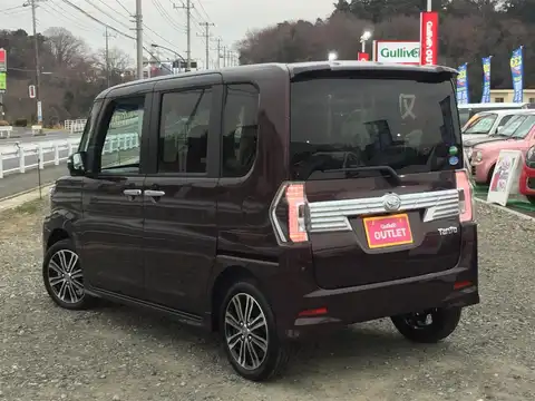 カタログ画像：タント （TANTO） カスタムＲＳ トップエディションＳＡⅢ 2017年12月 DBA-LA610S 660cc プラムブラウンクリスタルマイカ 燃費24.6km / l バック