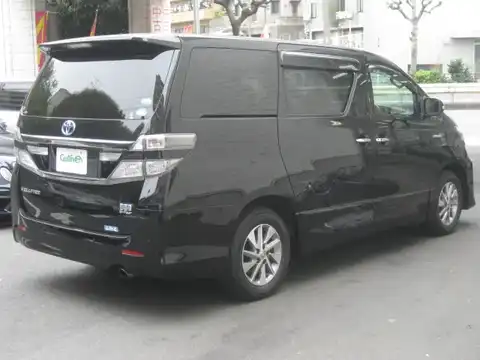 カタログ画像：ヴェルファイアハイブリッド （VELLFIRE HYBRID） ハイブリッドＺＲ プレミアムシートエディション 2014年4月 DAA-ATH20W 2400cc ブラック 燃費16.2km / l バック