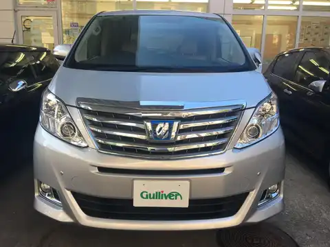 カタログ画像：アルファードハイブリッド （ALPHARD HYBRID） ハイブリッドＧ 2014年4月 DAA-ATH20W 2400cc シルバーメタリック 燃費17.0km / l フロント