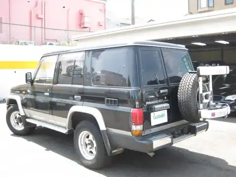 カタログ画像：ランドクルーザープラド （LAND CRUISER PRADO） ＥＸワイドリミテッド 1992年5月 Q-LJ78W 2400cc バック