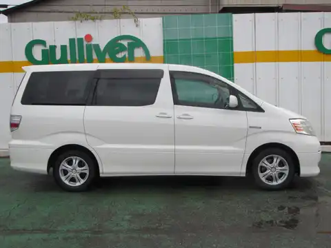 カタログ画像：アルファードハイブリッド （ALPHARD HYBRID） Ｇエディション 2004年4月 CAA-ATH10W 2400cc ホワイトパールマイカ 燃費17.2km / l 外装