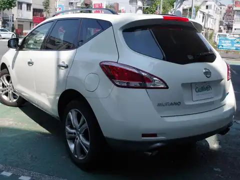 カタログ画像：ムラーノ （MURANO） ３５０ＸＶ ＦＯＵＲ 2011年2月 CBA-PNZ51 3500cc ホワイトパール（３Ｐ） 燃費9.3km / l バック