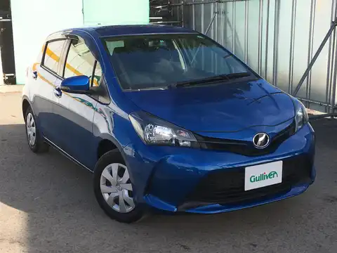 カタログ画像：ヴィッツ （VITZ） Ｆ スマートストップパッケージ 2014年4月 DBA-KSP130 1000cc ブルーメタリック 燃費24.0km / l メイン（その他）