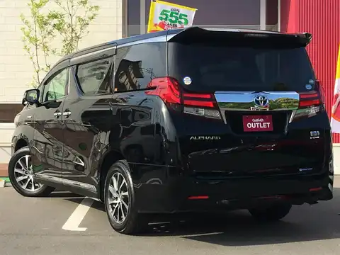 カタログ画像：アルファードハイブリッド （ALPHARD HYBRID） ハイブリッドＧ 2015年1月 DAA-AYH30W 2500cc ブラック 燃費18.4km / l バック