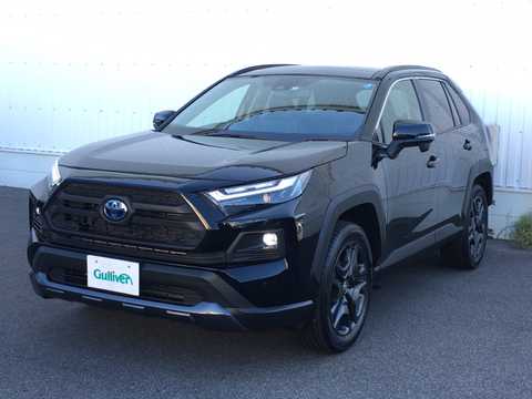 カタログ画像：ＲＡＶ４ （RAV4） ハイブリッドアドベンチャー 2021年12月 6AA-AXAH54 2500cc アティチュードブラックマイカ 燃費20.3km / l 外装