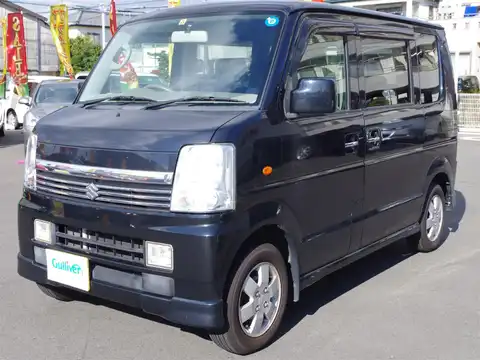 カタログ画像：エブリイワゴン （EVERY WAGON） ＰＺターボ 2005年8月 ABA-DA64W 660cc ブルーイッシュブラックパール３ 燃費15.0km / l 外装