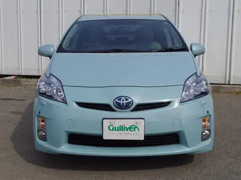 カタログ画像：プリウス （PRIUS） Ｇツーリングセレクション・レザーパッケージ 2009年5月 DAA-ZVW30 1800cc アクアブルーメタリック 燃費35.5km / l フロント