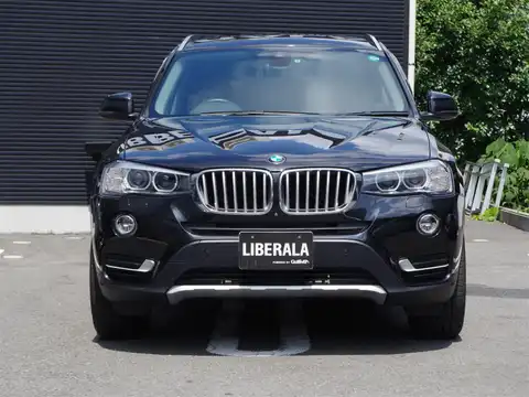 カタログ画像：Ｘ３ （X3） ｘＤｒｉｖｅ ２０ｄ Ｘライン 2016年6月 LDA-WY20 2000cc ブラック・サファイア（メタリック・カラー） 燃費18.6km / l フロント