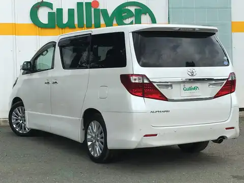 カタログ画像：アルファード （ALPHARD） ２４０Ｓ 2011年11月 DBA-ANH25W 2400cc ホワイトパールクリスタルシャイン 燃費10.4km / l バック