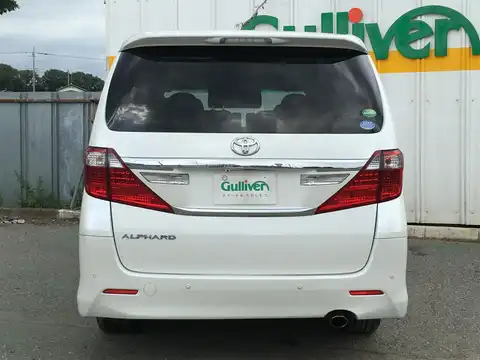 カタログ画像：アルファード （ALPHARD） ２４０Ｓ サイドリフトアップシート装着車 2014年4月 DBA-ANH25W 2400cc ホワイトパールクリスタルシャイン 燃費10.2km / l バック