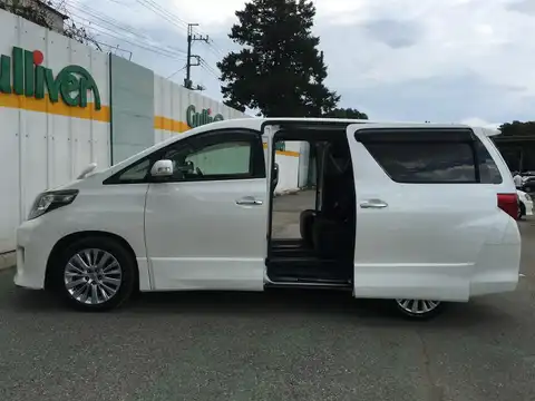 カタログ画像：アルファード （ALPHARD） ２４０Ｓ サイドリフトアップシート装着車 2011年11月 DBA-ANH20W 2400cc ホワイトパールクリスタルシャイン 燃費10.8km / l 外装