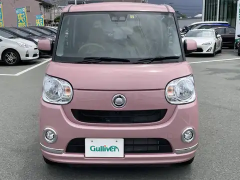 カタログ画像：ムーヴキャンバス （MOVE CANBUS） Ｘメイクアップリミテッド ＳＡⅢ 2019年10月 5BA-LA810S 660cc ブルーミングピンクメタリック 燃費19.6km / l フロント