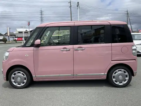 カタログ画像：ムーヴキャンバス （MOVE CANBUS） Ｘメイクアップリミテッド ＳＡⅢ 2019年10月 5BA-LA810S 660cc ブルーミングピンクメタリック 燃費19.6km / l 外装