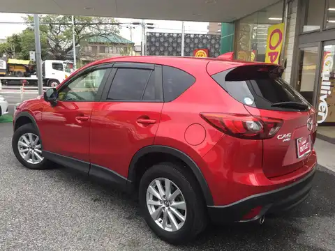 カタログ画像：ＣＸ－５ （CX-5） ２５Ｓ プロアクティブ 2015年1月 DBA-KE5AW 2500cc ソウルレッドプレミアムメタリック 燃費14.6km / l バック