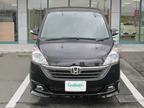 カタログ画像：ステップワゴン （STEPWAGON） Ｇ ＨＤＤナビエアロエディション 2007年2月 DBA-RG1 2000cc ナイトホークブラック・パール 燃費12.2km / l フロント