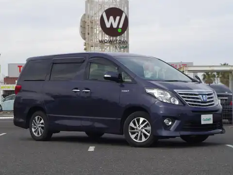 カタログ画像：アルファードハイブリッド （ALPHARD HYBRID） ハイブリッドＳＲ 2011年11月 DAA-ATH20W 2400cc ダークバイオレットマイカメタリック 燃費16.2km / l メイン（その他）