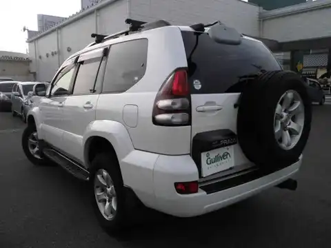 カタログ画像：ランドクルーザープラド （LAND CRUISER PRADO） ＴＸリミテッド 2004年8月 CBA-TRJ120W 2700cc ホワイトパールクリスタルシャイン 燃費8.8km / l メイン