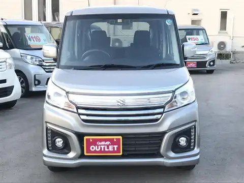 カタログ画像：スペーシアカスタム （SPACIA CUSTOM） ＸＳ 2015年5月 DAA-MK42S 660cc スチールシルバーメタリック 燃費29.0km / l フロント