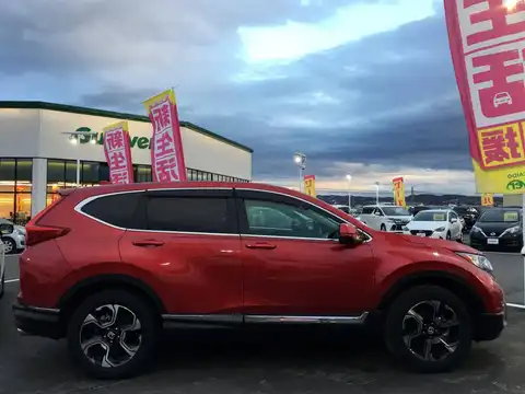 カタログ画像：ＣＲ－Ｖ （CR-V） ＥＸ・マスターピース 2018年8月 DBA-RW2 1500cc プレミアムクリスタルレッド・メタリック 燃費15.0km / l 外装