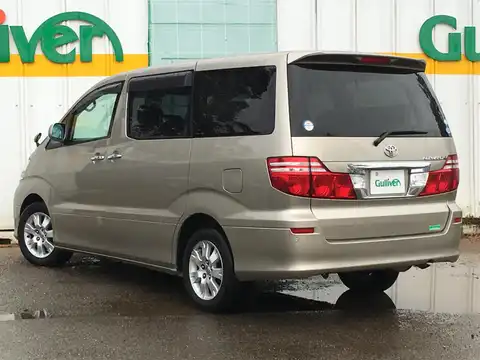 カタログ画像：アルファードＧ （ALPHARD G） ＡＸ Ｌエディション 2007年6月 DBA-ANH15W 2400cc ゴールドメタリック 燃費9.4km / l バック