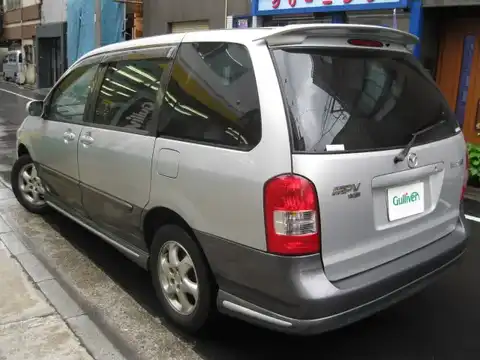 カタログ画像：ＭＰＶ （MPV） スポーツ 2000年8月 GF-LW5W 2500cc サンライトシルバーメタリック／ジェントリーシルバーメタリック 燃費8.3km / l バック