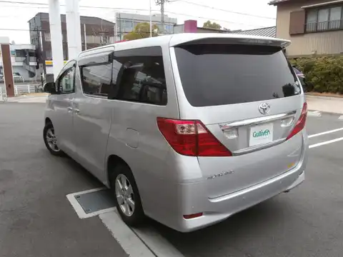 カタログ画像：アルファード （ALPHARD） ２４０Ｘ 2008年8月 DBA-ANH25W 2400cc シルバーメタリック 燃費11.4km / l バック