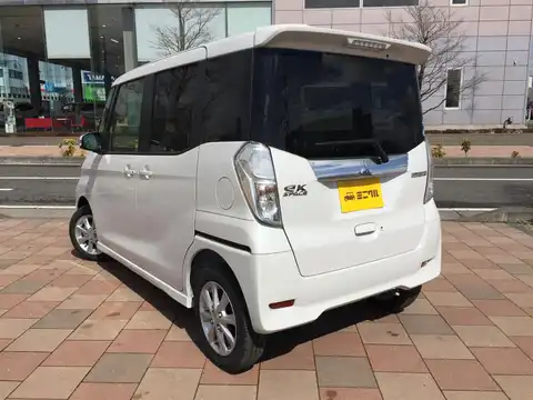 カタログ画像：ｅＫスペースカスタム （EK SPACE CUSTOM） カスタムＧ ｅ－アシスト 2018年5月 DBA-B11A 660cc ホワイトパールorホワイトパール／ブラックマイカ 燃費22.0km / l バック