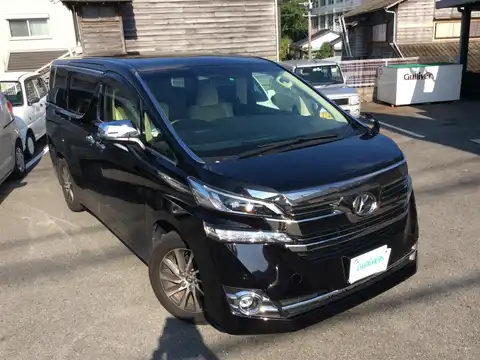 カタログ画像：ヴェルファイア （VELLFIRE） ３．５Ｖ Ｌ サイドリフトアップシート装着車 2015年1月 DBA-GGH35W 3500cc ブラック 燃費9.1km / l メイン（その他）