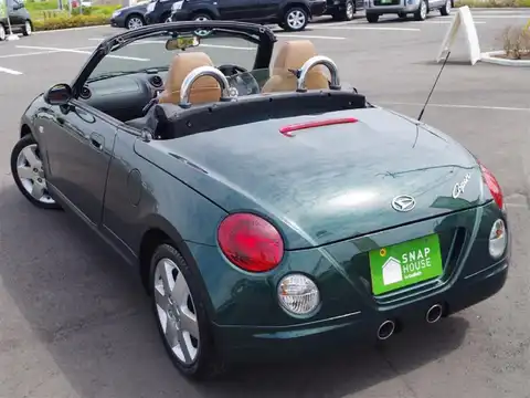 カタログ画像：コペン （COPEN） タンレザーエディション 2007年9月 ABA-L880K 660cc ＤＣ・ダークグリーンマイカ 燃費15.2km / l バック