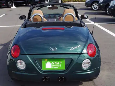 カタログ画像：コペン （COPEN） タンレザーエディション 2007年9月 ABA-L880K 660cc ＤＣ・ダークグリーンマイカ 燃費15.2km / l バック