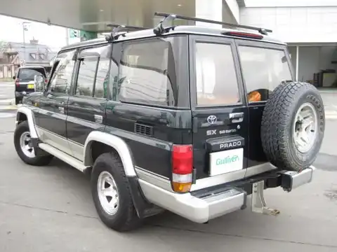 カタログ画像：ランドクルーザープラド （LAND CRUISER PRADO） ４ドア プラドＥＸワイド 1993年5月 Y-KZJ78W 3000cc バック