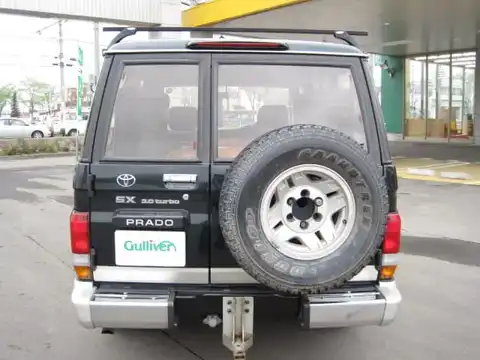 カタログ画像：ランドクルーザープラド （LAND CRUISER PRADO） ４ドア プラドＥＸワイド 1995年1月 KD-KZJ78W 3000cc ランドブリーズトーニング バック