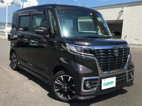 カタログ画像：スペーシアカスタム （SPACIA CUSTOM） ハイブリッドＸＳターボ 2020年8月 4AA-MK53S 660cc ムーンライトバイオレットパールメタリック 燃費19.2km / l メイン