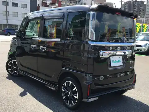 カタログ画像：スペーシアカスタム （SPACIA CUSTOM） ハイブリッドＸＳターボ 2020年8月 4AA-MK53S 660cc ムーンライトバイオレットパールメタリック 燃費19.8km / l 外装