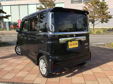 カタログ画像：スペーシアカスタム （SPACIA CUSTOM） ハイブリッドＧＳ 2020年8月 5AA-MK53S 660cc ブルーイッシュブラックパール3 燃費20.2km / l 外装