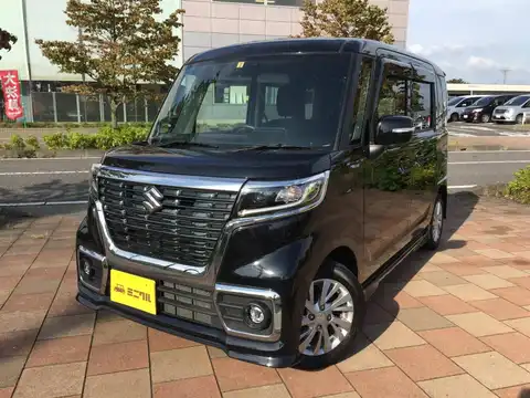 カタログ画像：スペーシアカスタム （SPACIA CUSTOM） ハイブリッドＧＳ 2020年8月 5AA-MK53S 660cc ブルーイッシュブラックパール3 燃費20.2km / l 外装