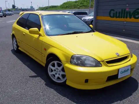 カタログ画像：シビック （CIVIC） タイプＲ 1998年9月 GF-EK9 1600cc サンライトイエロー 燃費13.6km / l メイン（その他）