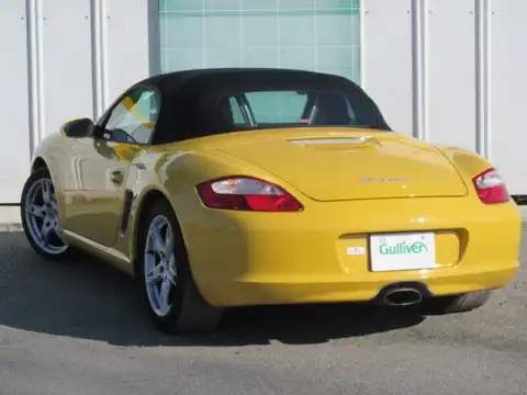 カタログ画像：ボクスター （BOXSTER） ボクスター 2007年8月 ABA-98720 2700cc スピードイエロー 燃費8.7km / l バック