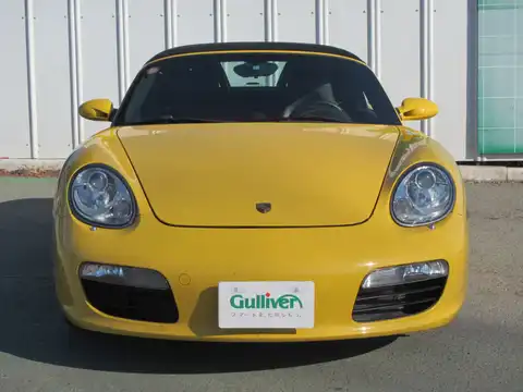 カタログ画像：ボクスター （BOXSTER） ボクスターＳ 2005年8月 GH-98726 3200cc スピードイエロー 燃費8.6km / l フロント