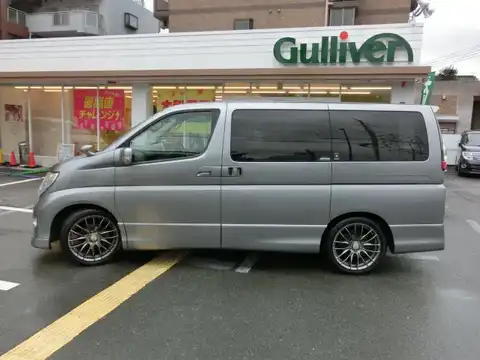 カタログ画像：エルグランド （ELGRAND） ハイウェイスター ブラックレザーリミテッド 2006年12月 CBA-E51 3500cc ダイヤモンドシルバー（Ｍ）orスパークリングシルバー（Ｍ） 燃費8.2km / l 外装