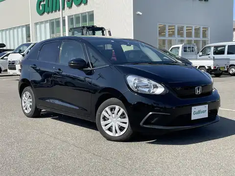 カタログ画像：フィット （FIT） ｅ：ＨＥＶホーム 助手席回転シート車 2022年10月 6AA-GR4 1500cc クリスタルブラック・パール 燃費25.3km / l メイン（その他）