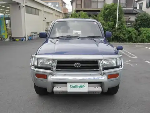 カタログ画像：ハイラックスサーフ （HILUX SURF） ＳＳＲ－Ｇ ワイドボデー 1997年8月 E-VZN185W 3400cc ダークブルーマイカメタリックトーニングＧ 燃費7.7km / l フロント